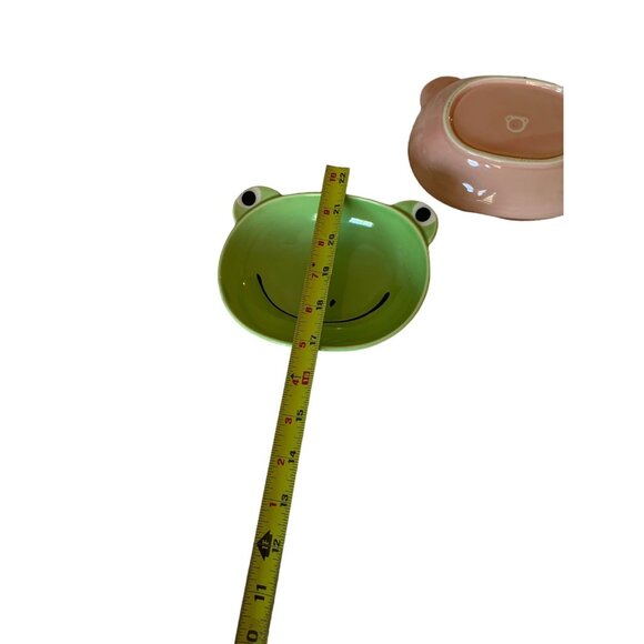 WALT DISNEY WORLD EPCOT JAPAN PAVILION Set 2 PIG and FROG FACE BOWLS - Picture 6 of 9